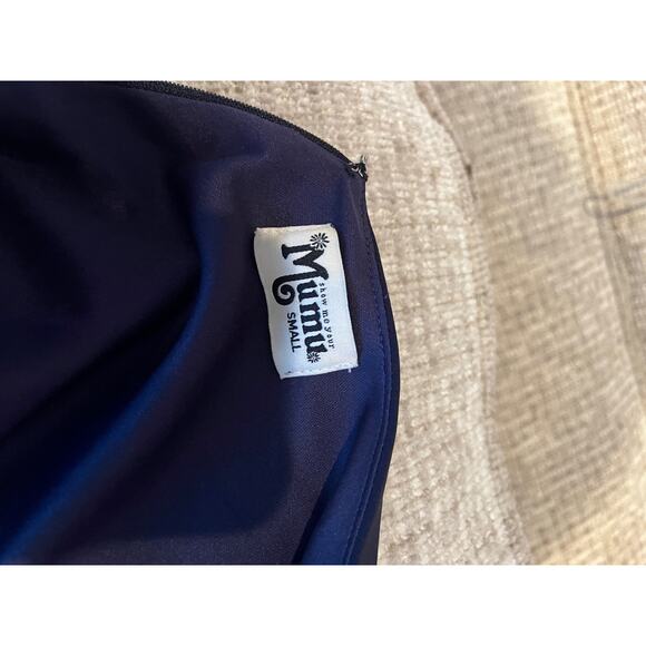 Show me Your Mumu Zurich knot gown in rich navy stretch crepe NWOT - Picture 9 of 9